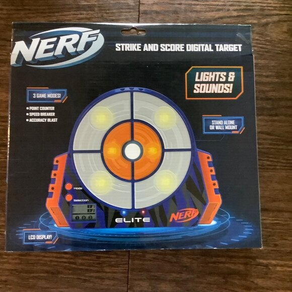 Nerf Strike And Score Light Up Digital Target With LED Display & Sound Effects - Picture 2 of 10